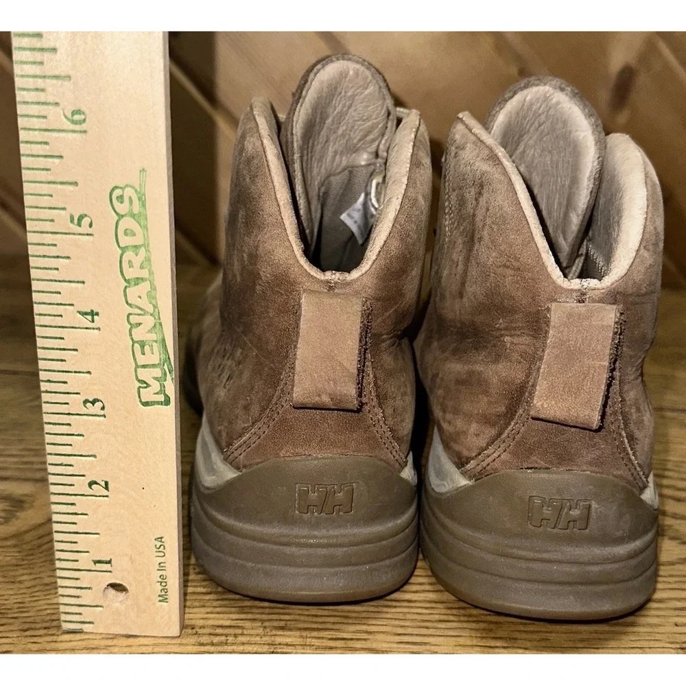 Helly Hansen Berthed Waterproof Brown Leather Hiking Boots Lace Up Mens 6.5 $140